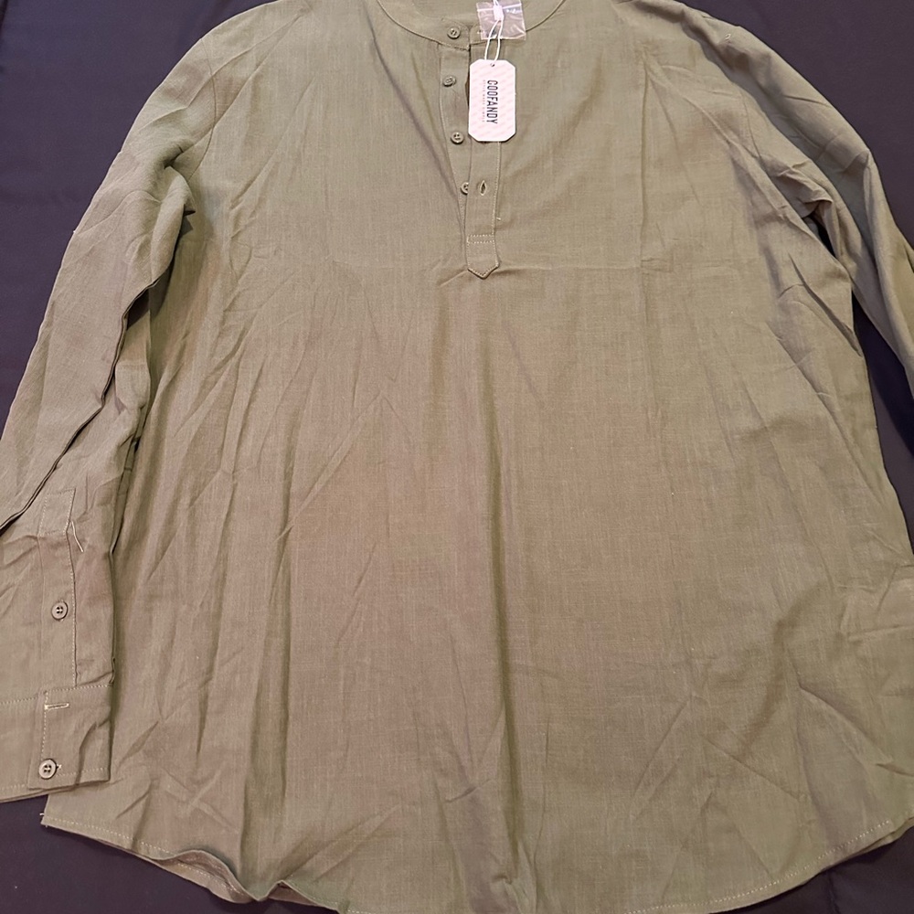 Stylish Olive Men's Casual Shirt